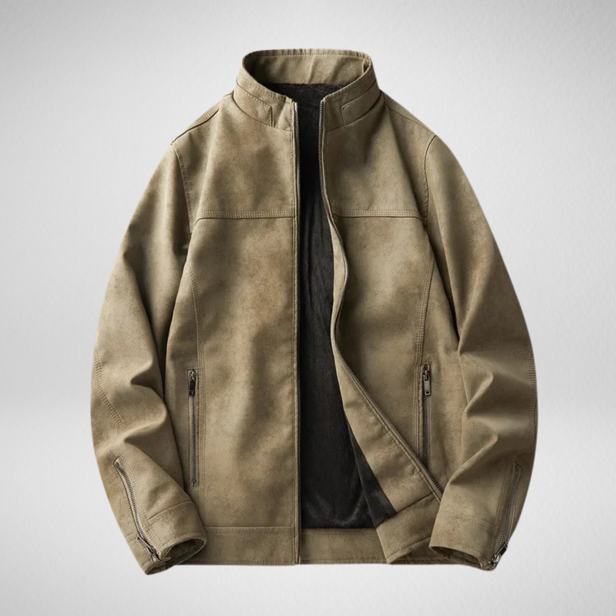 Londelle | Fleece Lined Leather Jacket