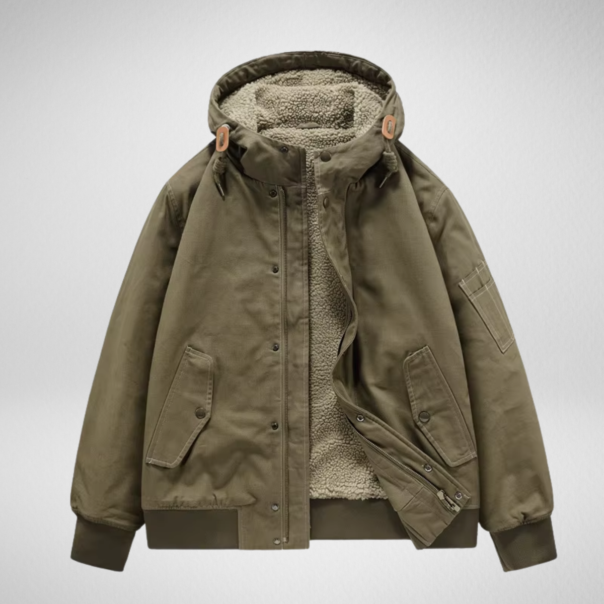 Londelle | Sherpa Lined Cargo Jacket