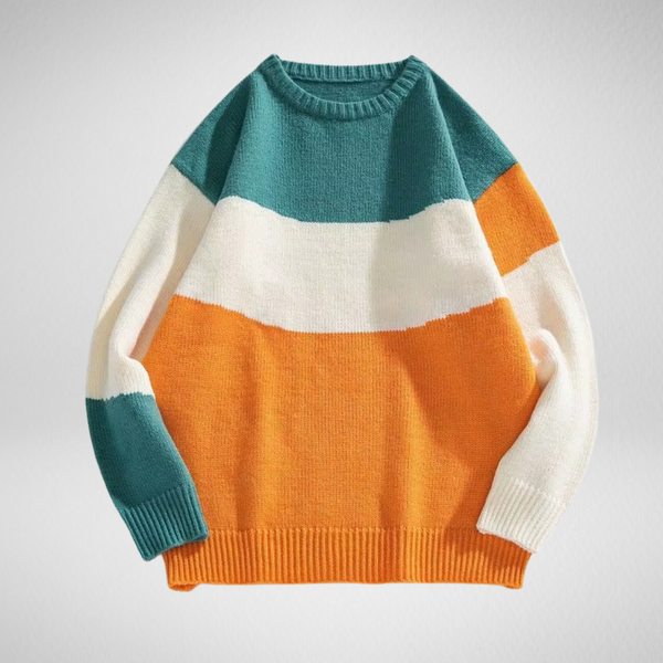 Londelle | Three-Color Knit Sweater