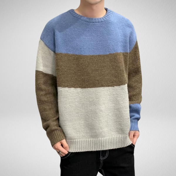 Londelle | Three-Color Knit Sweater